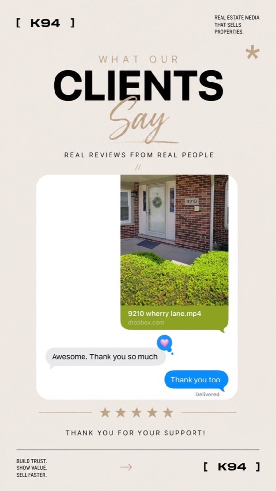 K94 Production client review 4 — Chicagoland real estate photography